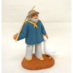 Paysan à l'oie, santon...