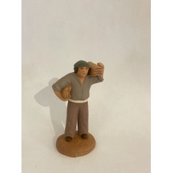 Maçon aux tuiles, santon...