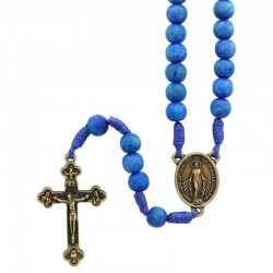 Chapelet bois bleu vieilli...
