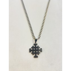 Ensemble chaîne et croix de...