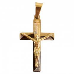 Croix en acier avec Christ...