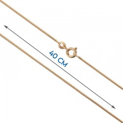 Chaîne plaqué-or cola topo...