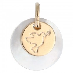 Médaille colombe stylisée...