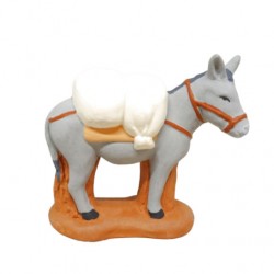 Ane chargé de farine,...