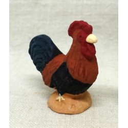 Coq roux, santon...