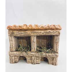 Poulailler, décor santons...