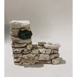 Mur pilier, décor santon...