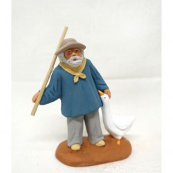 Paysan à l'oie, santon...