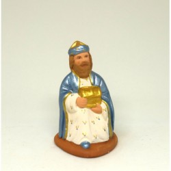 Roi à genoux, santon...