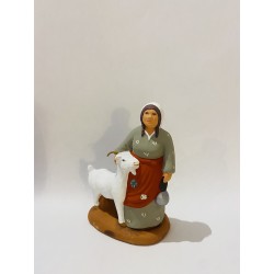 Jeune chevrière, santon...
