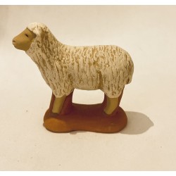 Mouton tête levée, santon...