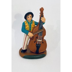 Joueur de contrebasse vert,...