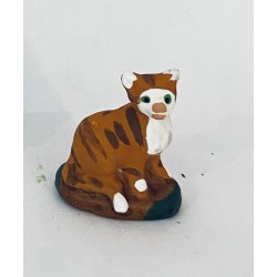 Chat roux, santon Richard 7cm