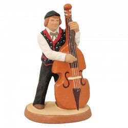 Contrebassiste gilet...