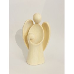 Ange gardien en bois...