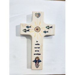 Croix enfantine en bois...