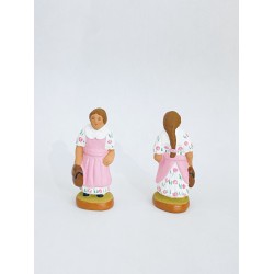 Ecolière à la robe rose,...