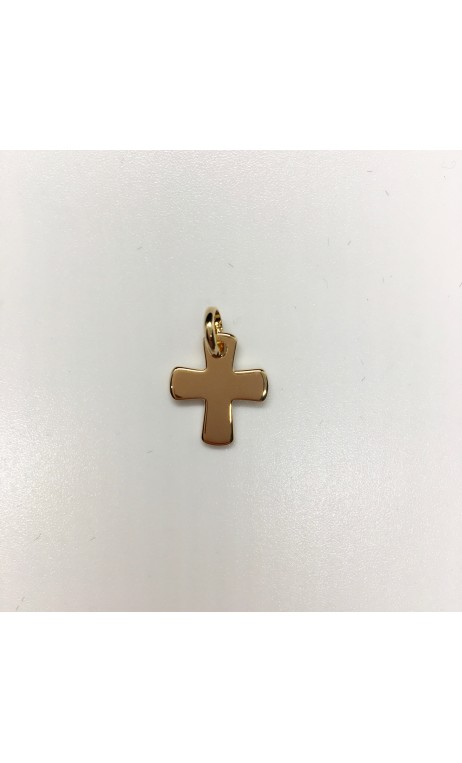Croix plaqué-or sans Christ