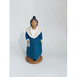 Arlésienne bleue, santon...