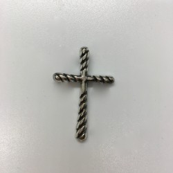 Croix argent torse