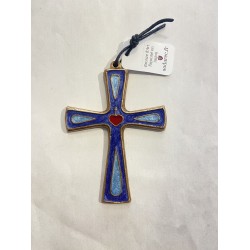 Croix biseautée en bronze...