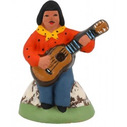 Gitan à la guitare orange,...
