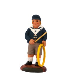 Enfant au cerceau bleu...