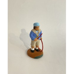 Enfant au cerceau bleu...