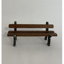 Banc en bois et métal,...