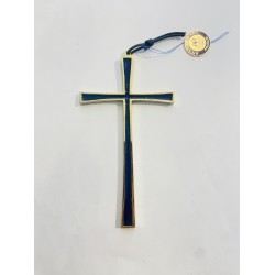Croix murale bronze et...