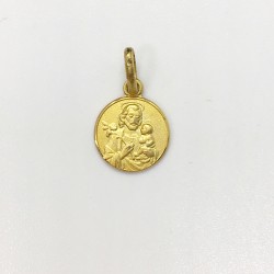 médaille Saint Joseph plaqué-or 10 mm