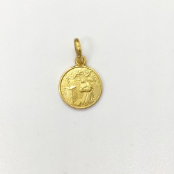 médaille Sainte Rita plaqué-or 10 mm