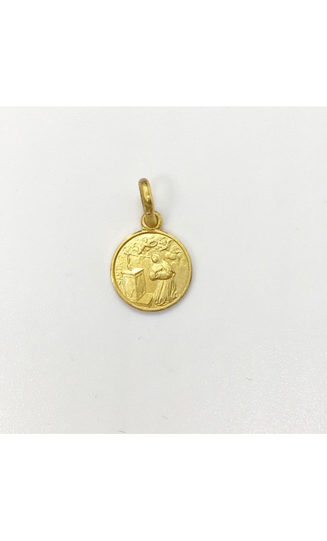 médaille Sainte Rita plaqué-or 10 mm