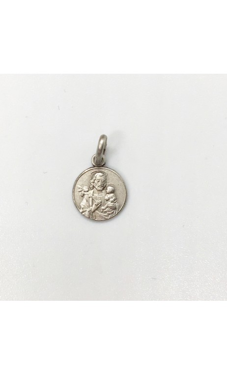 médaille Saint Joseph argent 10 mm