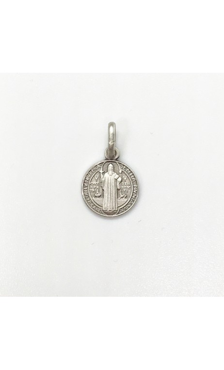 médaille Saint Benoît argent 10 mm