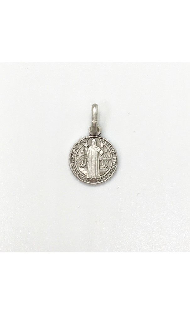 médaille Saint Benoît argent 10 mm