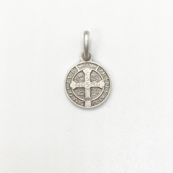 médaille Saint Benoît argent 10 mm