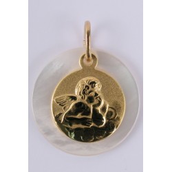 Medaille plaqué-or sur...