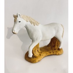 Cheval camarguais, santon...