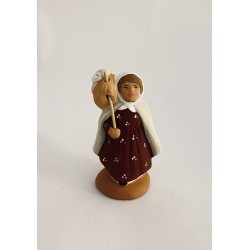 Jeune bergère à l'agneau,...