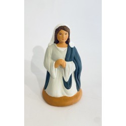 Vierge Marie à genoux bleu...