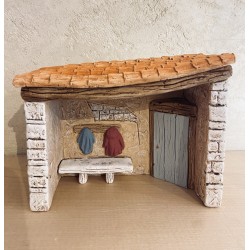 Préau, décor de crèche...