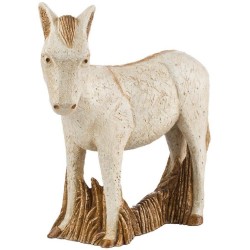 Ane blanc, crèche paysanne...