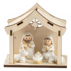 Nativité enfantine bois et...