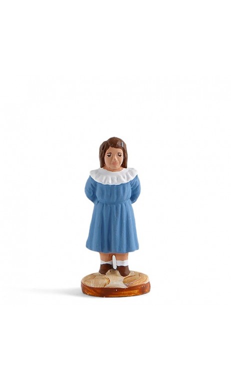 écolière bleue