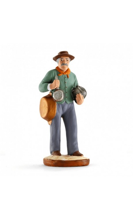 Santons De Provence Arterra – Pintade Décorée à La Main – Argile, 7 Cm – Artisanat Français
