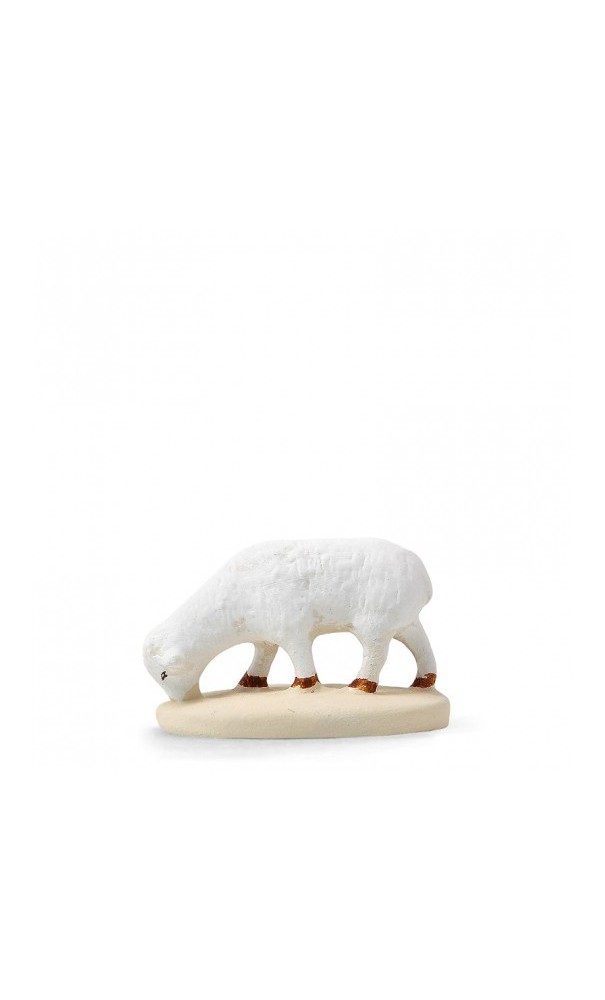 Santons De Provence Arterra - Bergère à L'agneau 7 Cm, Argile Décorée à La Main