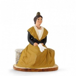 Arlésienne assise jaune