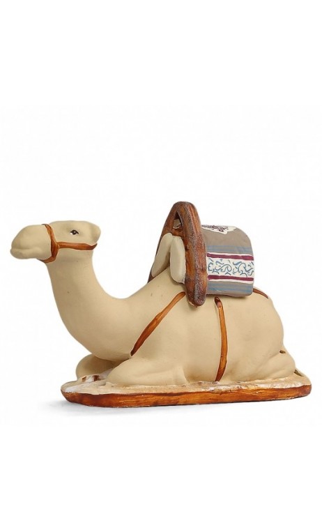 Santons De Provence Arterra - Chat Couché, Collection 7 Cm, Argile Décorée à La Main, Fabriqué En France