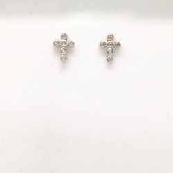 Boucles d'oreilles croix